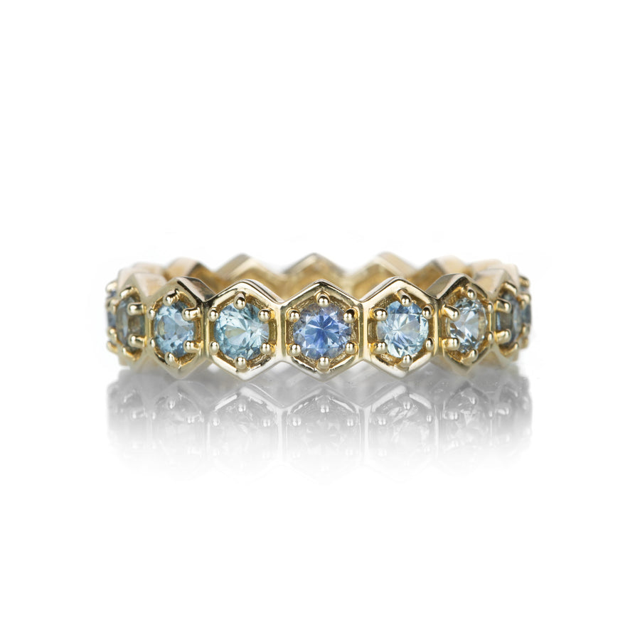 Alexis Kletjian Large Montana Sapphire Hexagon Ring | Quadrum Gallery