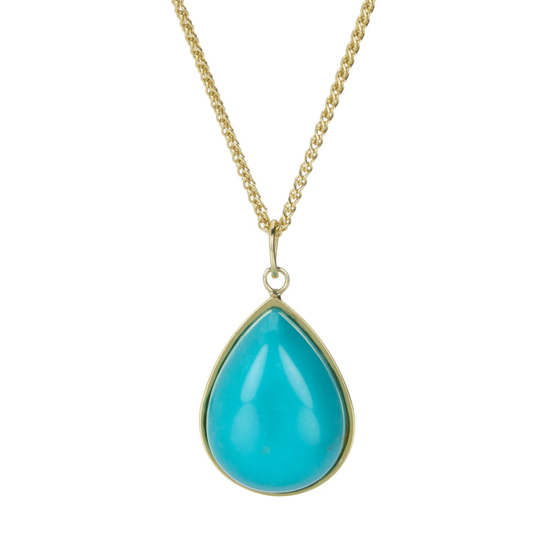 Alexis Kletjian Small Pear Turquoise Pendant (Pendant Only) | Quadrum Gallery