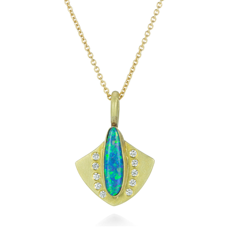 Alexis Kletjian Opal Lotus Shield Pendant (Pendant Only) | Quadrum Gallery