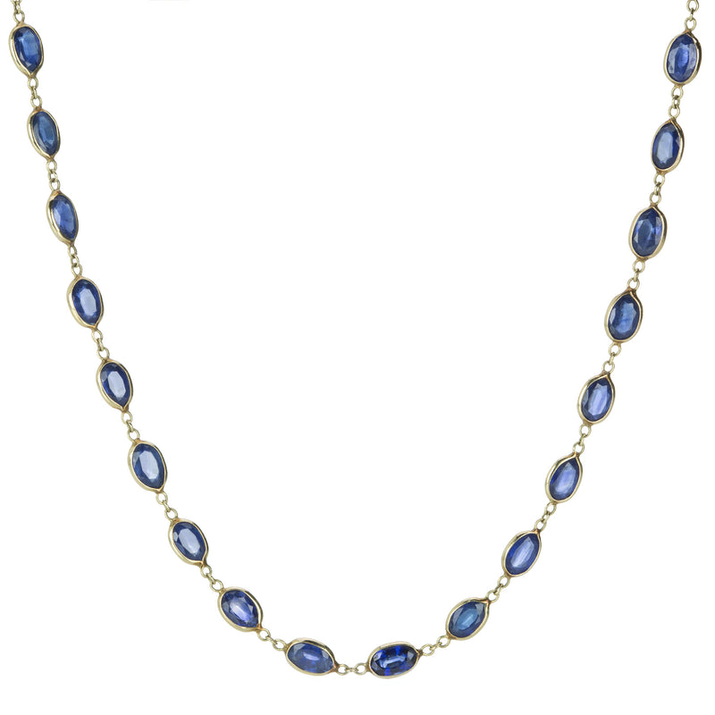 Alexis Kletjian Blue Sapphire Bezel Necklace | Quadrum Gallery