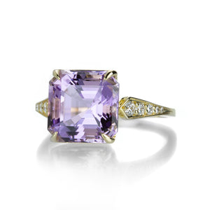 Alexis Kletjian Rose De France Asscher Amethyst Ring | Quadrum Gallery