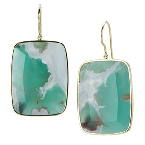 Alexis Kletjian Rectangular Aquaprase Earrings | Quadrum Gallery