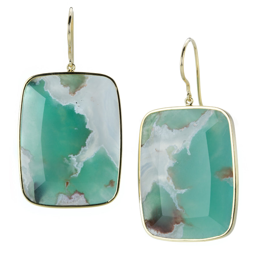 Alexis Kletjian Rectangular Aquaprase Earrings | Quadrum Gallery