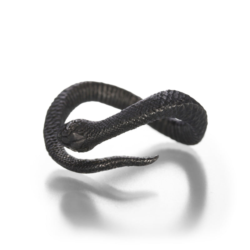 Anthony Lent Oxidized Stacking Serpent Ring | Quadrum Gallery