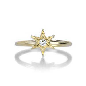 Anthony Lent Six Point Star Stacking Ring  | Quadrum Gallery