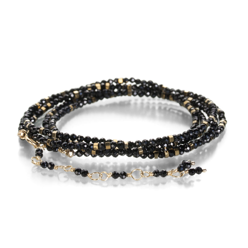 Anne Sportun Gold Confetti Black Spinel Wrap Bracelet | Quadrum Gallery