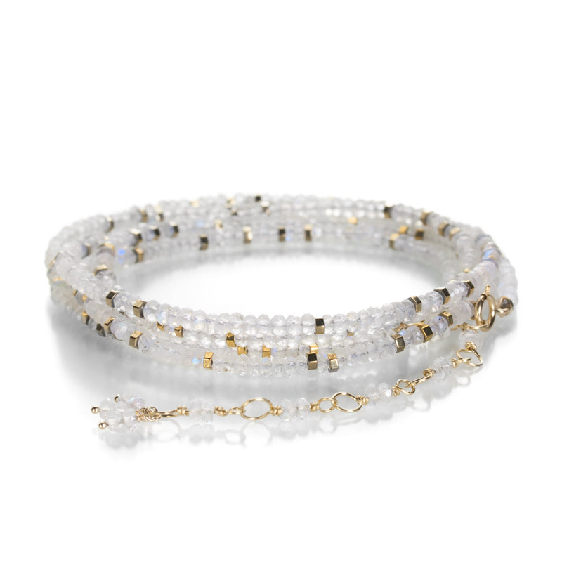 Anne Sportun Moonstone & Pyrite Confetti Wrap Bracelet | Quadrum Gallery