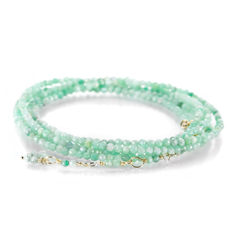 Anne Sportun Light Green Emerald Bead Wrap  Bracelet | Quadrum Gallery