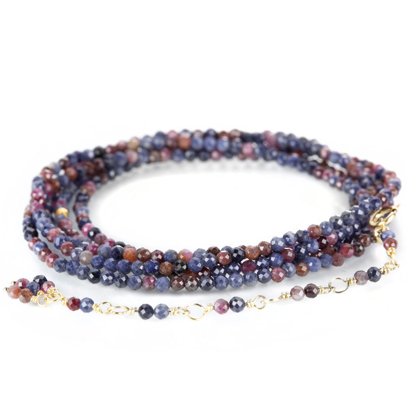 Anne Sportun Pink and Blue Sapphire Wrap Bracelet | Quadrum Gallery