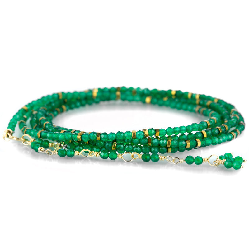 Anne Sportun Green Onyx Confetti Wrap Bracelet | Quadrum Gallery
