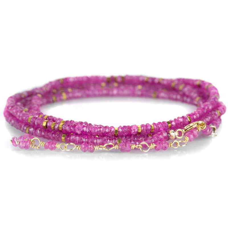 Anne Sportun Pink Sapphire Confetti Wrap Bracelet | Quadrum Gallery