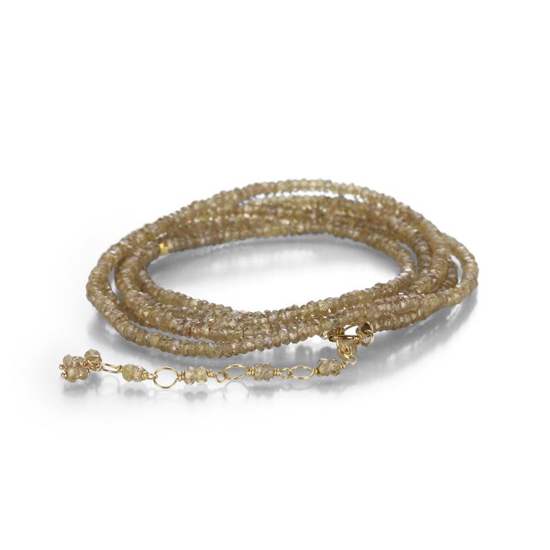 Anne Sportun 18k Champagne Garnet Wrap Bracelet - 34" | Quadrum Gallery