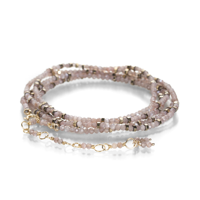 Anne Sportun Confetti Mink Moonstone Wrap Bracelet - 34" | Quadrum Gallery