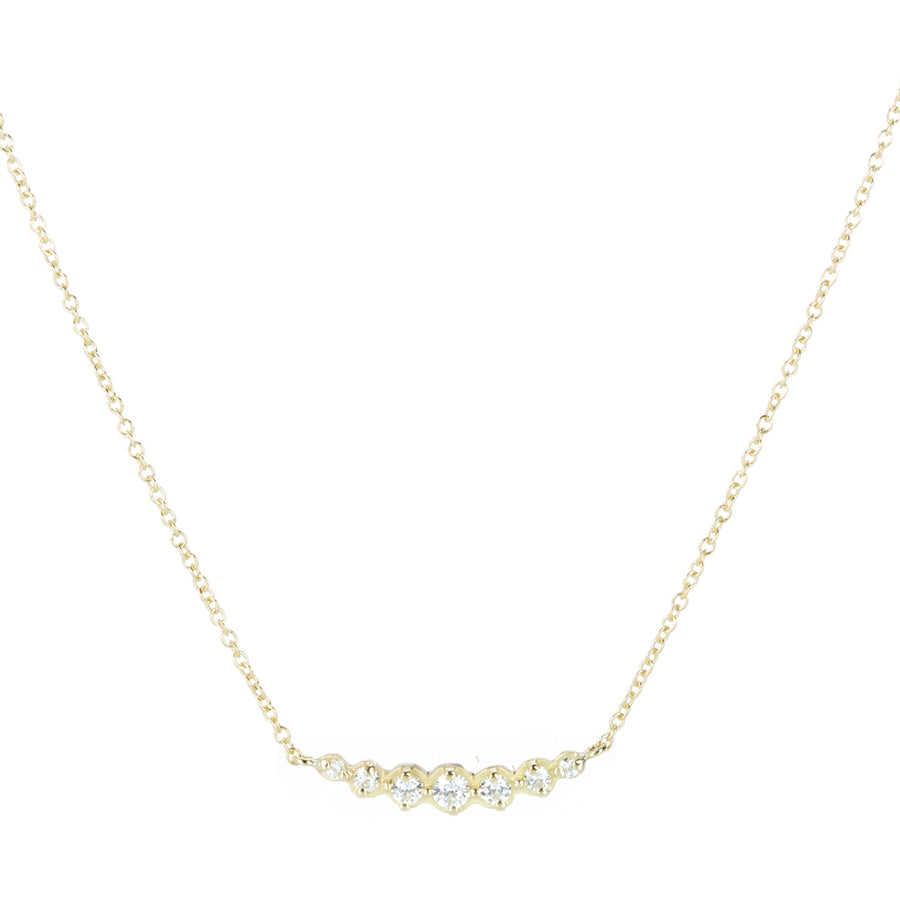 Anne Sportun Graduated White Diamond Pendant Necklace | Quadrum Gallery