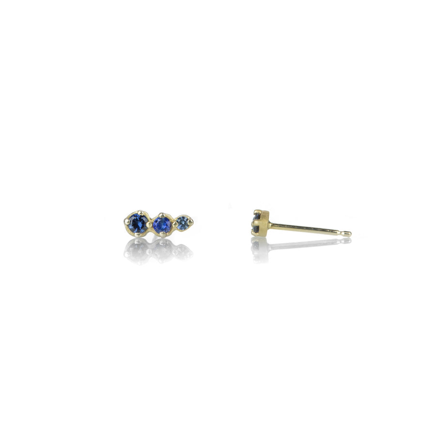 Anne Sportun Mini Festival Blue Sapphire Studs | Quadrum Gallery