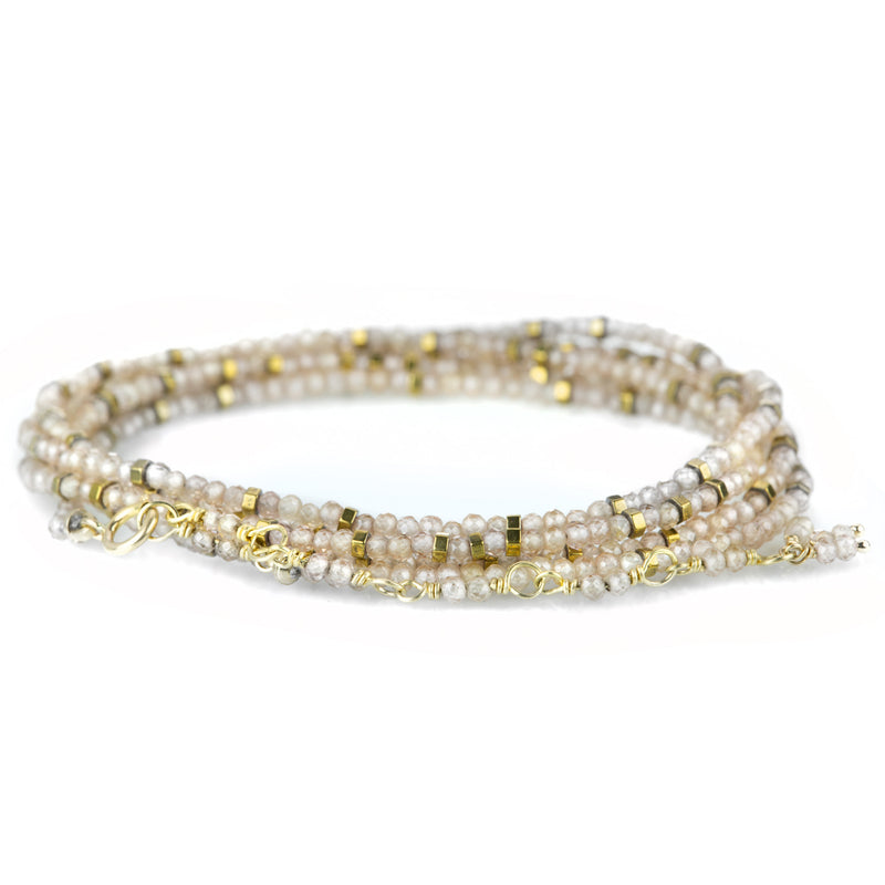 Anne Sportun Confetti Brown Zircon Wrap Bracelet - 34" | Quadrum Gallery