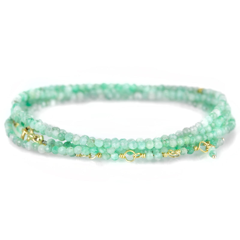 Anne Sportun Emerald Wrap Bracelet - 34" | Quadrum Gallery