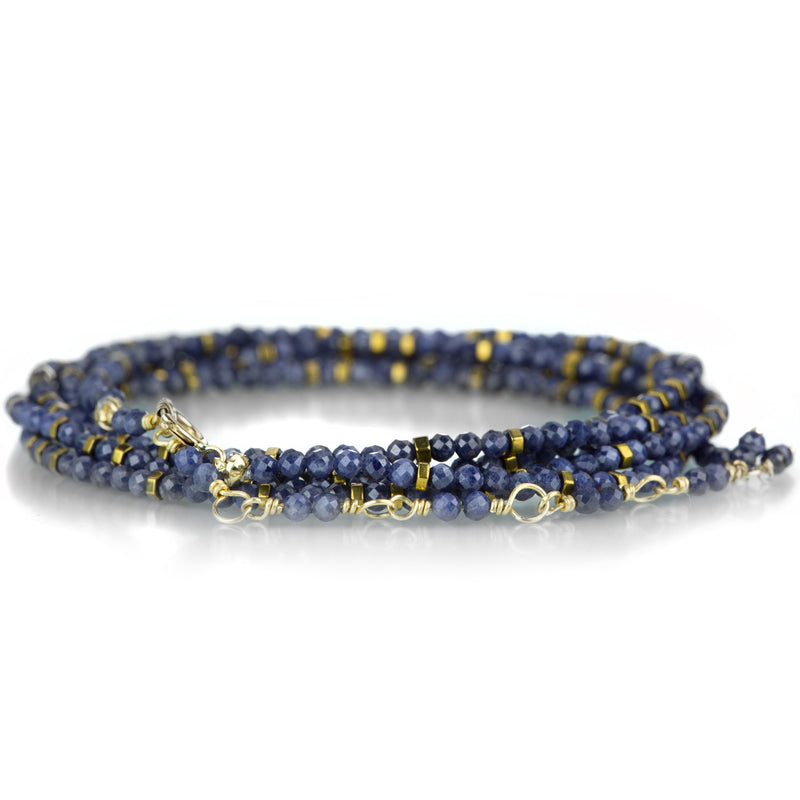 Anne Sportun 18k Opaque Blue Sapphire Wrap Bracelet  | Quadrum Gallery