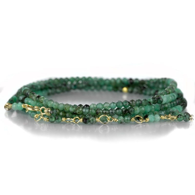 Anne Sportun 18k Sakoda Emerald Wrap Bracelet - 34" | Quadrum Gallery