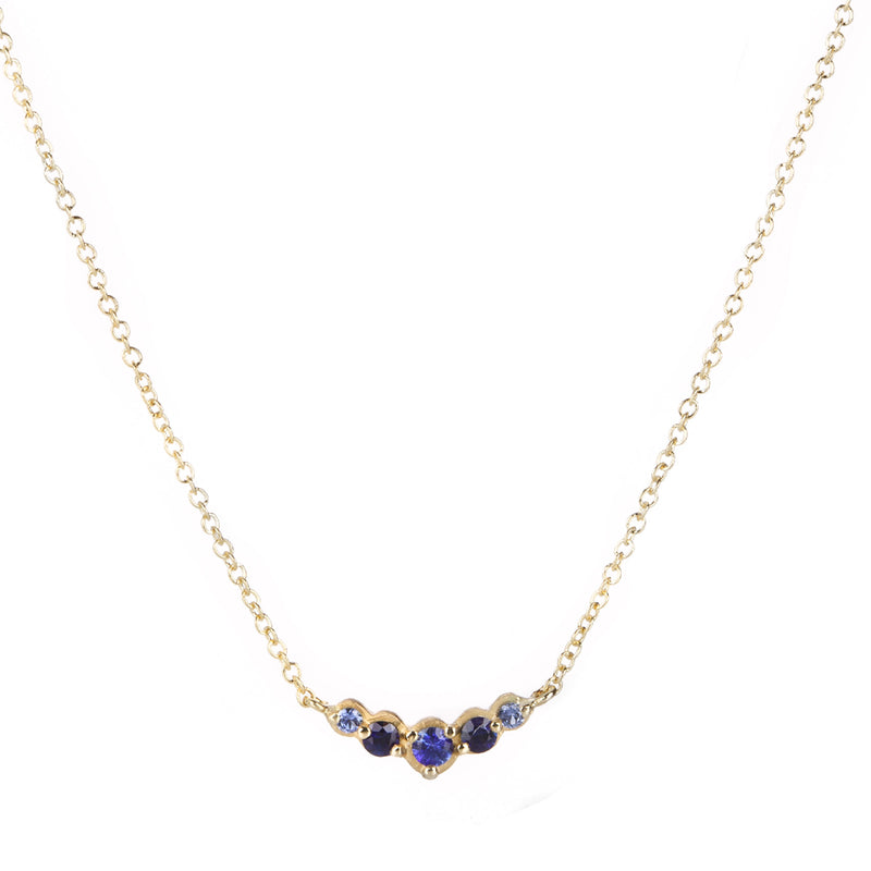 Anne Sportun Small Graduated Blue Sapphire Necklace | Quadrum Gallery