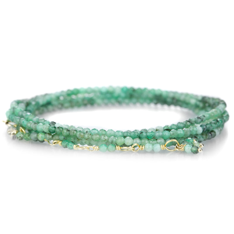 Anne Sportun 34" - Sakota Emerald Wrap Bracelet | Quadrum Gallery