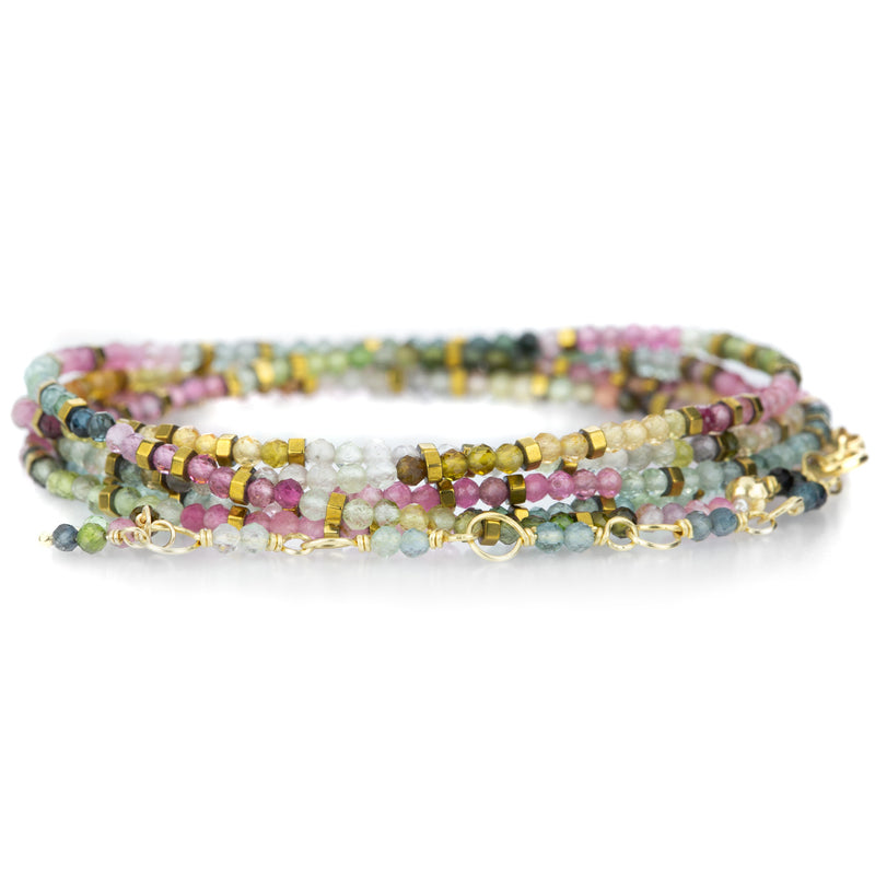 Anne Sportun 18k Multicolored Tourmaline Confetti Wrap Bracelet | Quadrum Gallery