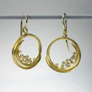 Barbara Heinrich Swirl Earrings with Diamonds | Quadrum Gallery