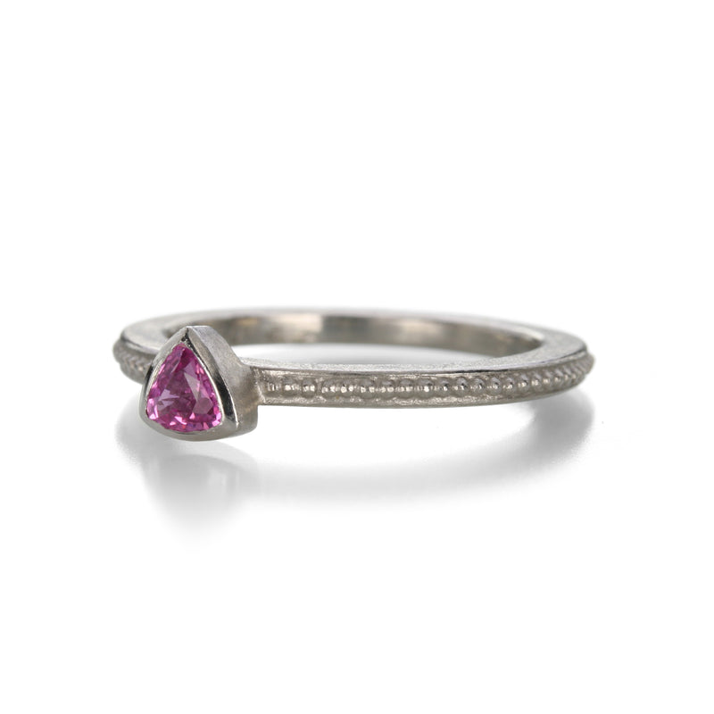 Barbara Heinrich Pink Sapphire Trillion Ring | Quadrum Gallery