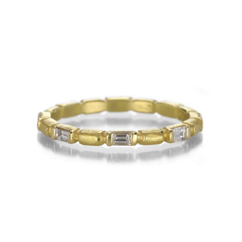 Barbara Heinrich Bamboo Ring with Baguette Diamonds | Quadrum Gallery