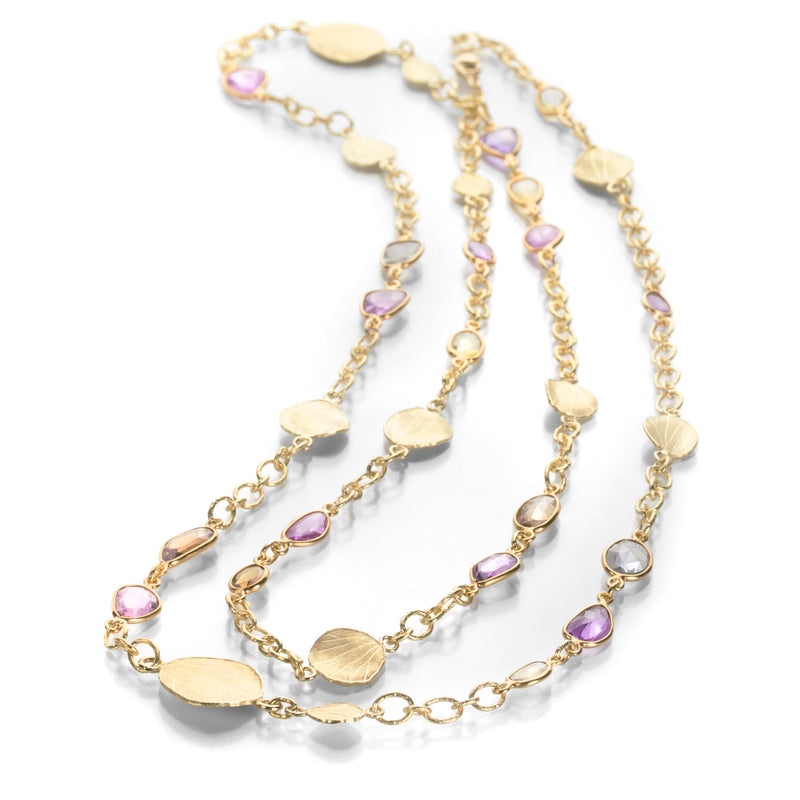 Barbara Heinrich Multi Color Sapphire Chain Necklace | Quadrum Gallery