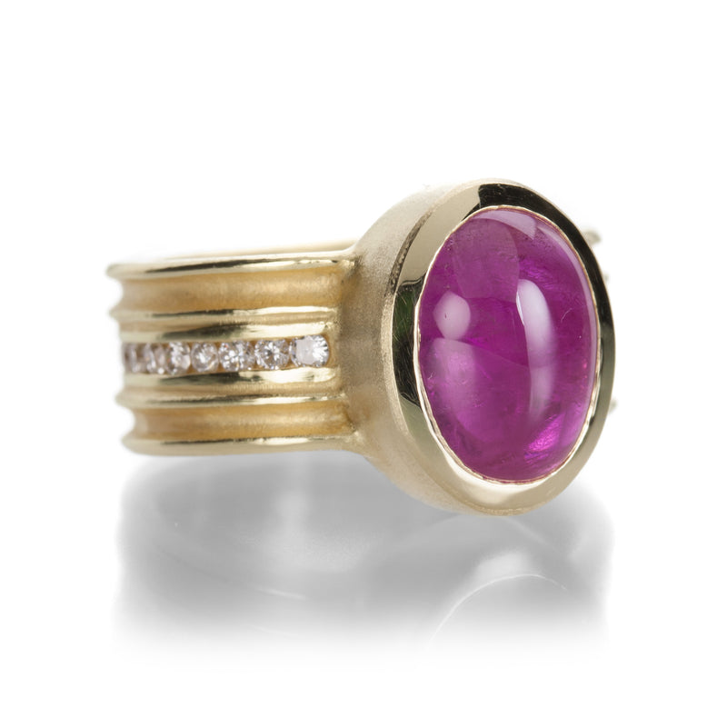 Barbara Heinrich Ruby Double Grooved Ring | Quadrum Gallery