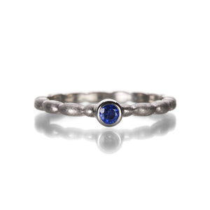 Barbara Heinrich Round Blue Sapphire Stacking Ring | Quadrum Gallery