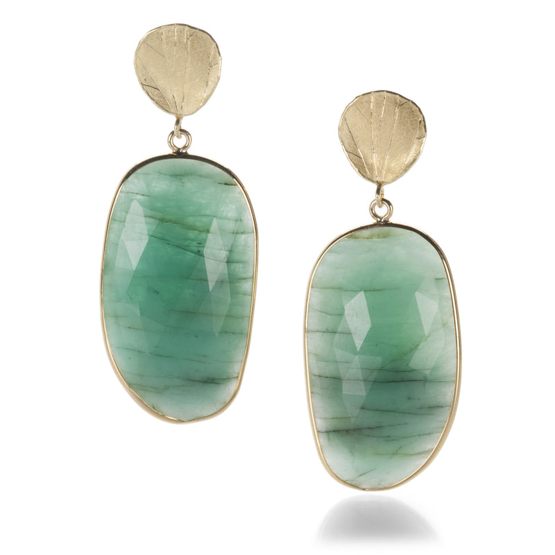 Barbara Heinrich Large Emerald Slice Earrings | Quadrum Gallery