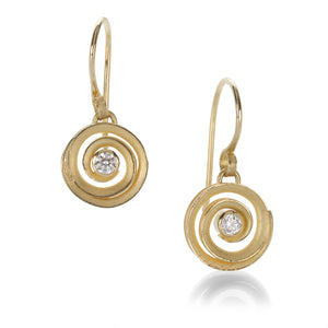 Barbara Heinrich Small Swirl Earrings with Diamonds | Quadrum Gallery