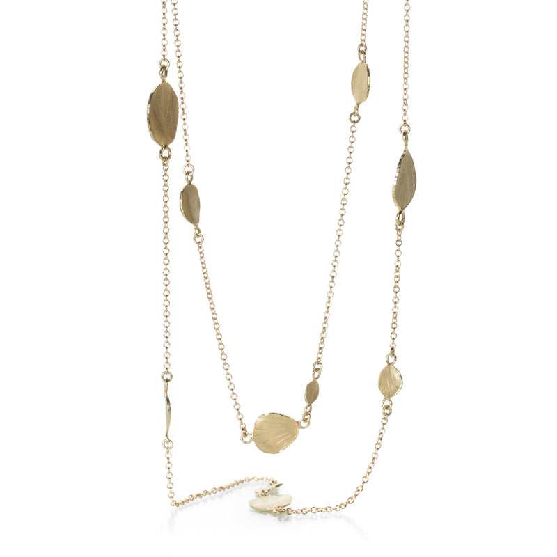 Barbara Heinrich Gold Link Chain with Petal Spacers | Quadrum Gallery