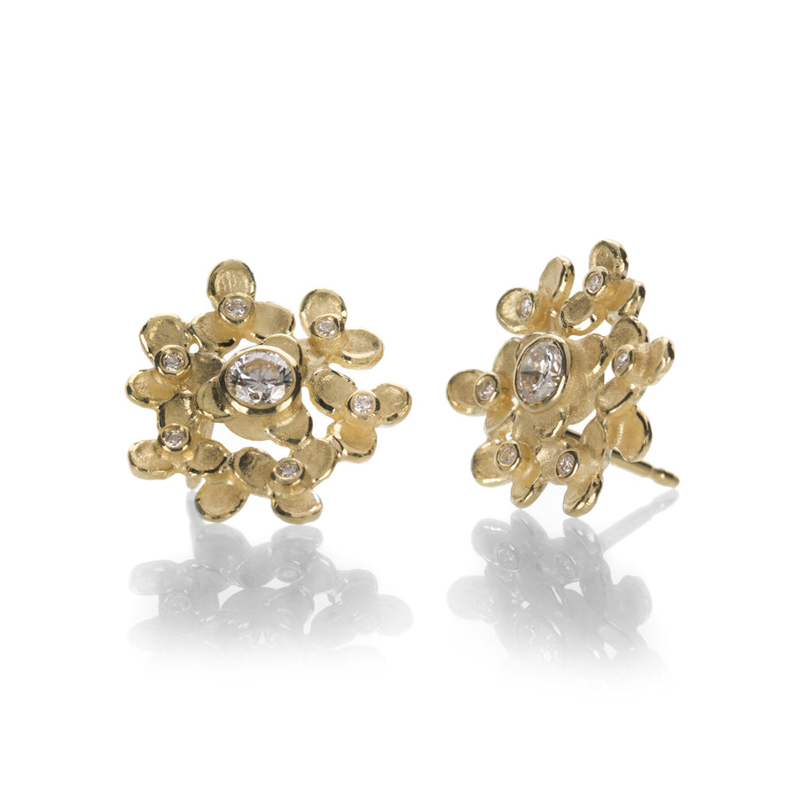 Barbara Heinrich Trillium Cluster Earrings with Diamonds | Quadrum Gallery