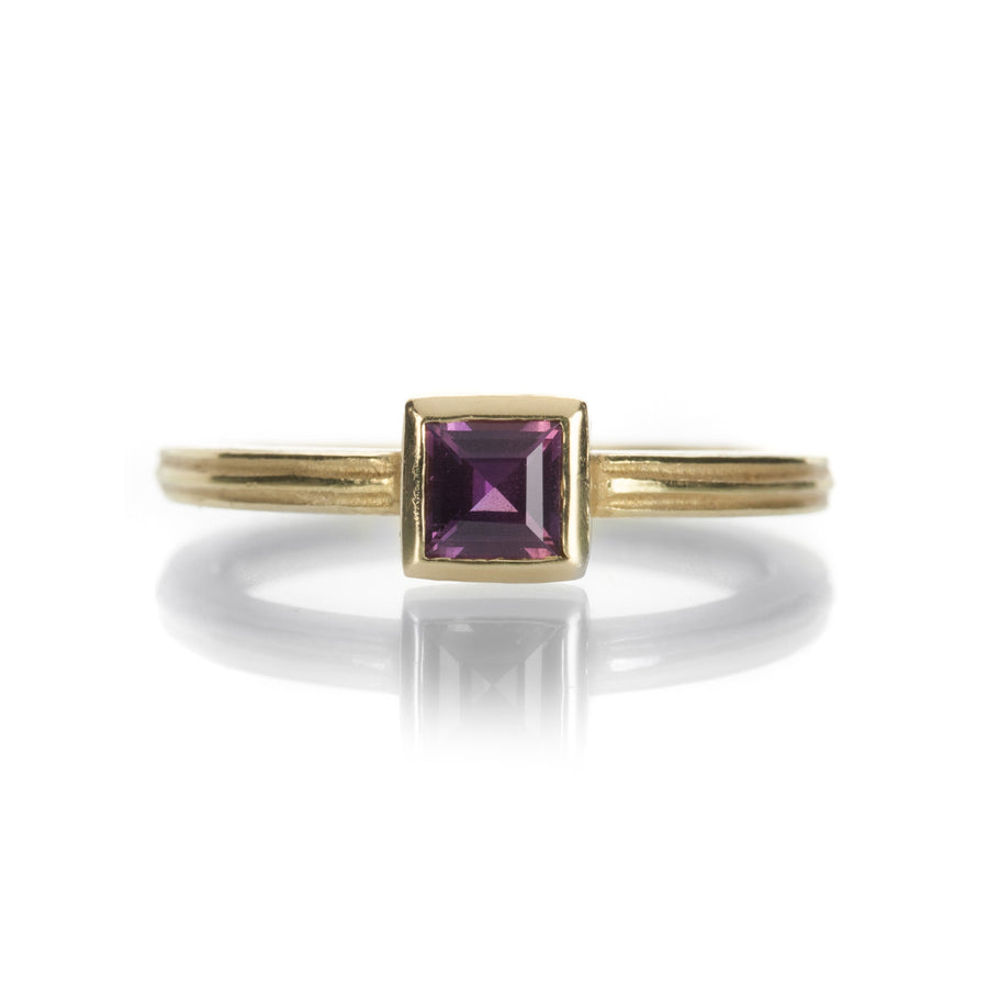 Barbara Heinrich Square Purple Sapphire Ring | Quadrum Gallery