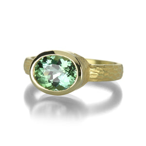 Barbara Heinrich Oval Light Green Tourmaline Ring | Quadrum Gallery