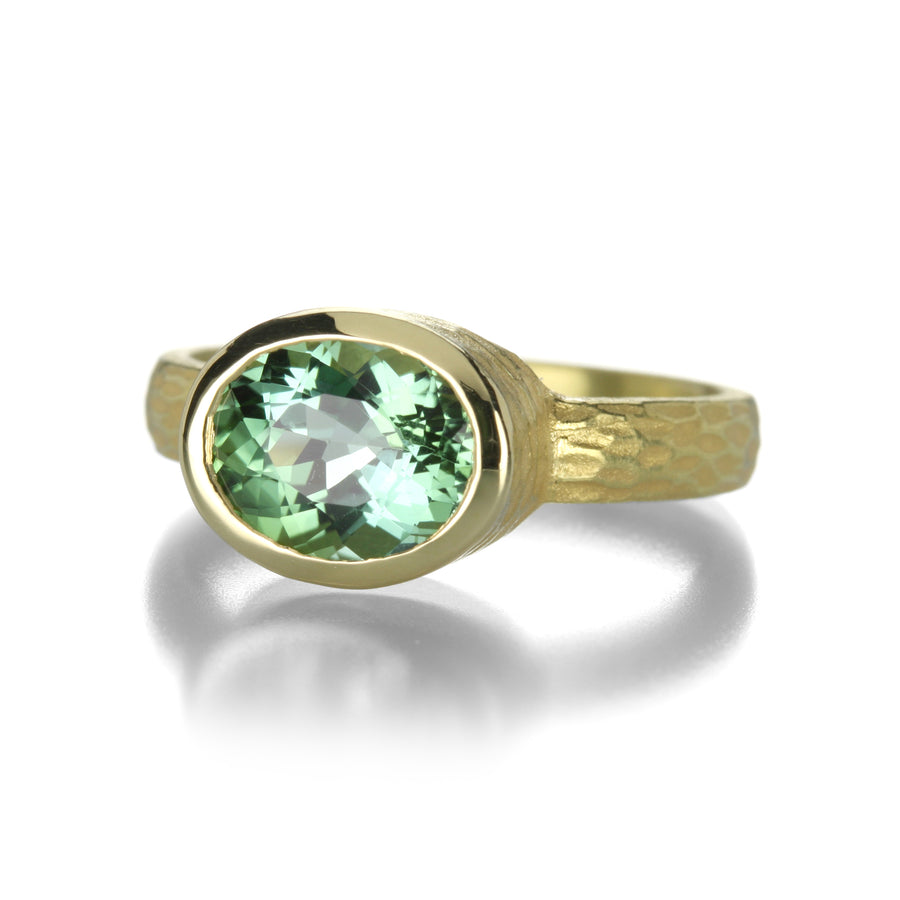 Barbara Heinrich Oval Light Green Tourmaline Ring | Quadrum Gallery