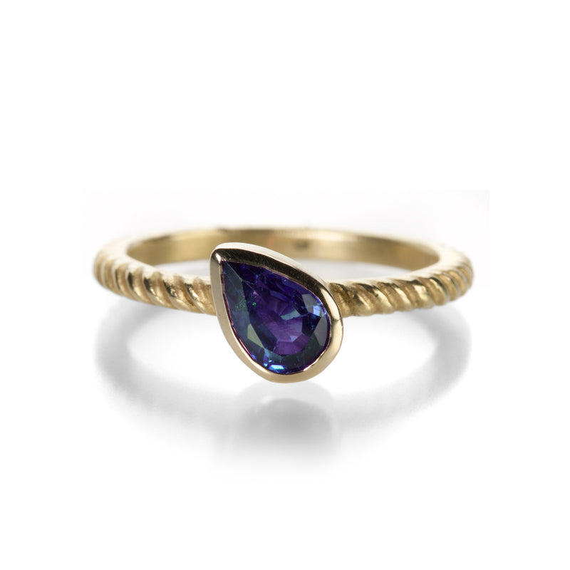 Barbara Heinrich Purple Sapphire Pear Ring | Quadrum Gallery