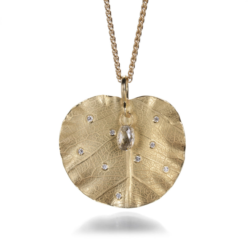 Barbara Heinrich Diamond Lotus Leaf Necklace | Quadrum Gallery