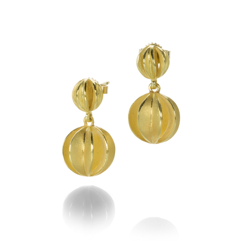 Barbara Heinrich Gold Leaf Ball Earrings | Quadrum Gallery