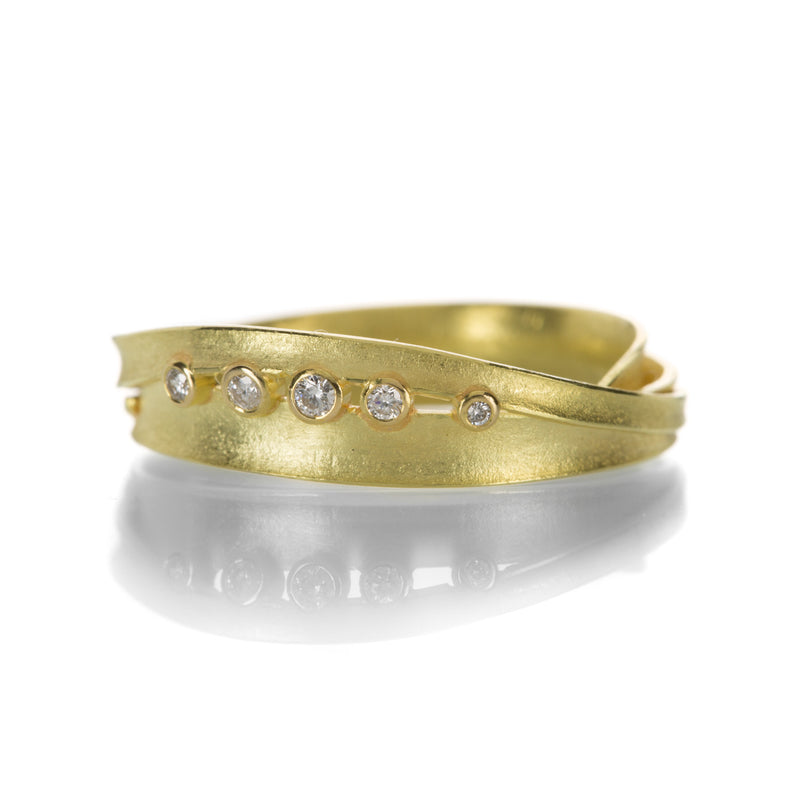 Barbara Heinrich Narrow Wrap Ring with Diamonds | Quadrum Gallery