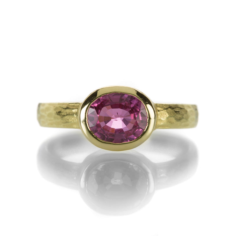 Barbara Heinrich Carved Band Ring with Pink Sapphire | Quadrum Gallery