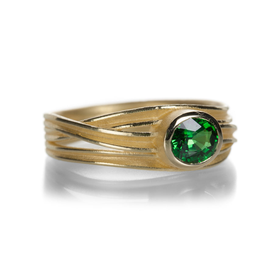 Barbara Heinrich Tsavorite Triple Ribbon Ring | Quadrum Gallery