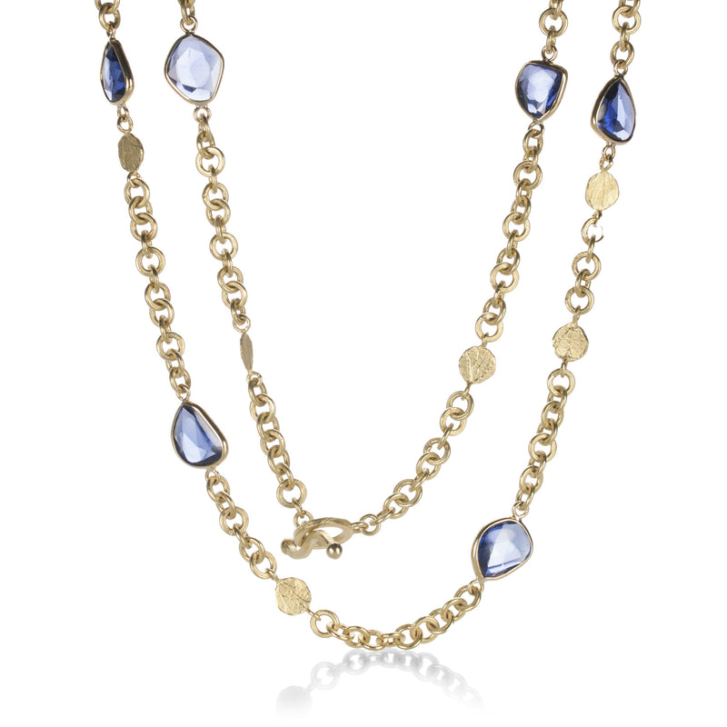 Barbara Heinrich Rose Cut Blue Sapphire Necklace | Quadrum Gallery