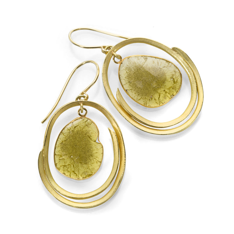 Barbara Heinrich Double Swirl Diamond Slice Earrings | Quadrum Gallery