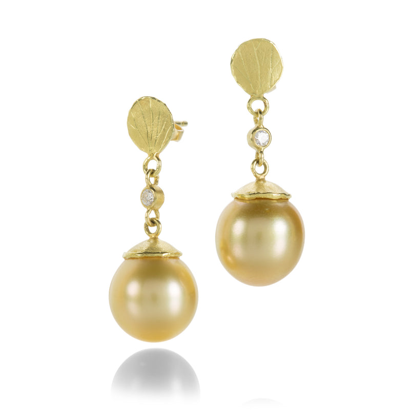 Barbara Heinrich Golden South Sea Pearl Earrings | Quadrum Gallery