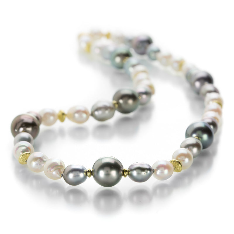 Barbara Heinrich Mixed Akoya and Tahitian Pearl Necklace | Quadrum Gallery