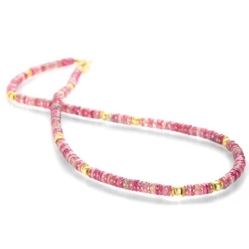 Barbara Heinrich Pink Sapphire Rondelle Bead Necklace | Quadrum Gallery